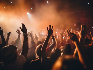 Dynamic blur effect portrays the excitement of a disco party