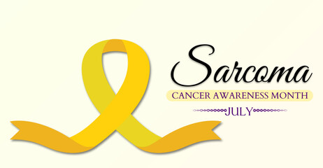 Sarcoma and Bone Cancer Awareness Month Vector Designs. July is Sarcoma cancer awareness month