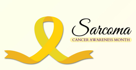 Obraz premium Sarcoma Cancer Awareness Month. Campaign or celebration banner