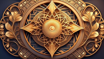 Luxurious Inlays: Intricate Geometric Patterns with Elegance