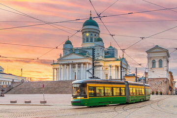 Helsinki Cathedral in the centre of Helsinki, Finland