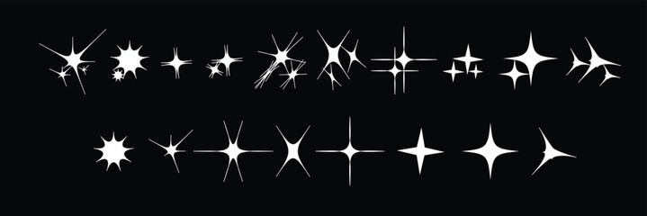 Shine sparkle icon. Vector blink star for logo, sparkle clipart. EPS 10.