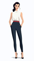 Portrait of a styled professional model. beauty, fashion catwalk