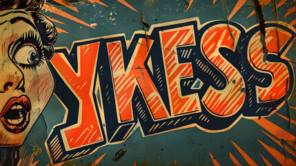 Exploration of the Exclamatory Expression 'Yikes' through a Quirky and Humorous Visual Narrative