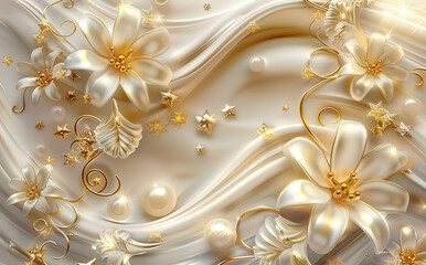 golden background with stars
