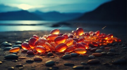 Multi-colored handmade dragees. Sweet concept.