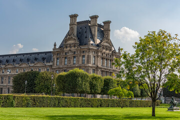 Louvre Museum in daytime in Paris, France