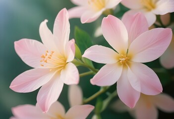 Fototapeta premium Jasmine flower closeup Realistic Light understand with summer season flower concept