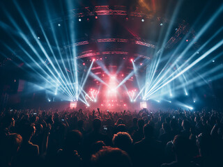 Be electrified by stage lights and a lively concert crowd
