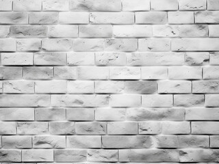 Fototapeta premium Subdued grey and white brick wall adds depth to the backdrop