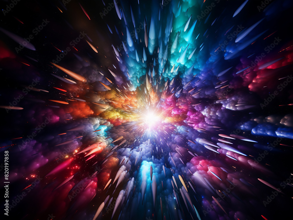 Poster fractal convergence results in a star with mesmerizing particles