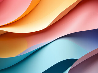 Pastel hues meld on a canvas of colorful paper, inspiring artistic wallpaper designs