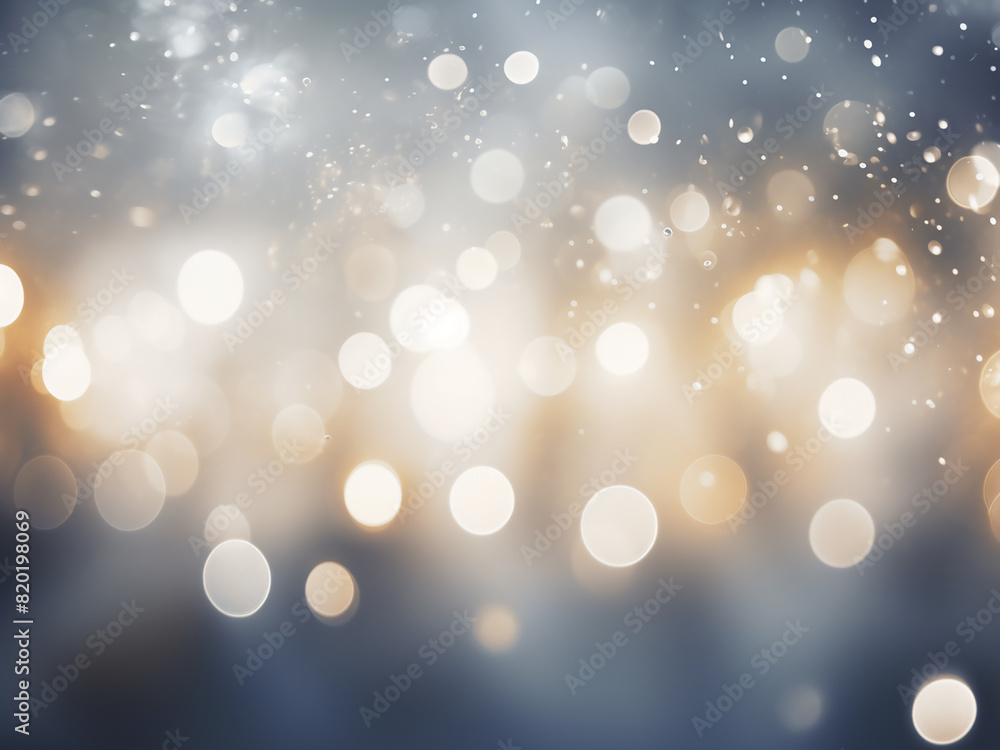 Poster white and gray blur creates a mesmerizing bokeh effect