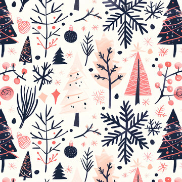seamless crossmatch floral pattern