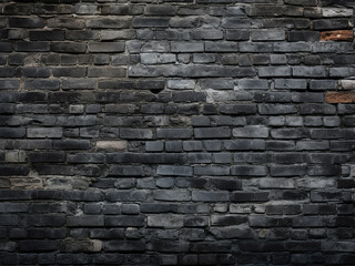 Fototapeta premium Aged brick wall offers a dark canvas for design