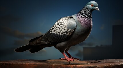 Fototapeta premium Liverpool Pigeon - Extinct since 20th century, once inhabited Solomon Islands.