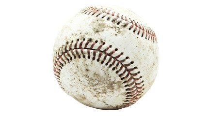 Dirty Baseball - isolated on White Transparent Background, PNG
