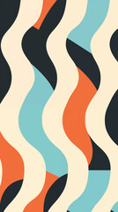 Abstract Image, Checkered, Wavy, Floral, Pattern Style Texture, Wallpaper, Background, Cell Phone and Smartphone Cover, Computer Screen, Cell Phone and Smartphone Screen, 9:16 Format - PNG