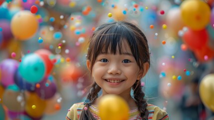 childrens balloon festival, happy international childrens day colorful balloons soar, bringing joy and laughter to the celebration