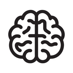 Human brain icon vector