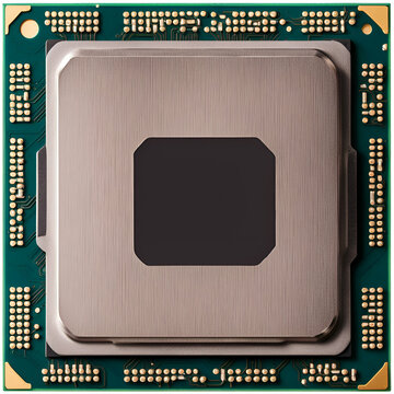 no-name/no-brand CPU Processor chip close-up (central processing unit)