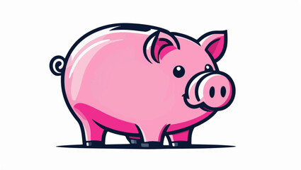 Fototapeta premium Piggy Bank Vector Design for Personal Finance and Investment