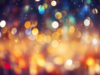 Fototapeta premium Background wallpaper features textured, defocused bokeh lights for festive occasions