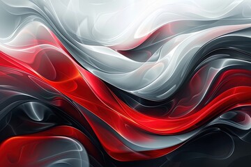 Design of abstract vector background using red, silver, and black color.