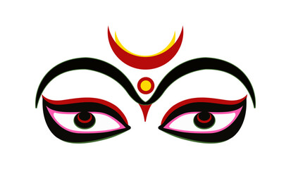 Lord Durga face icon