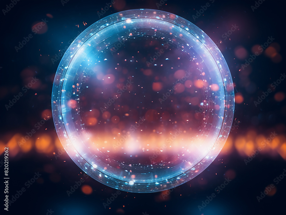 Poster circular bokeh light ideal for background use