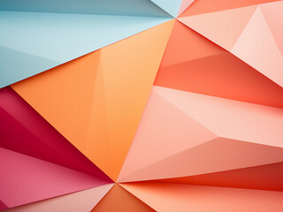 Geometric patterns emerge on a pastel-colored paper