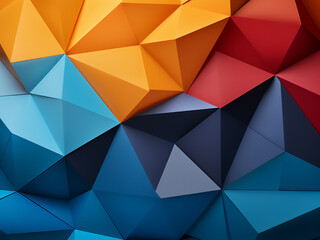 Obraz premium Creative wallpaper showcases geometric designs on paper