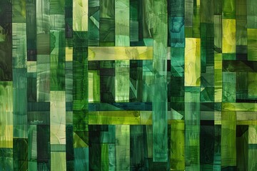 Abstract background with a natural green geometric stripes.