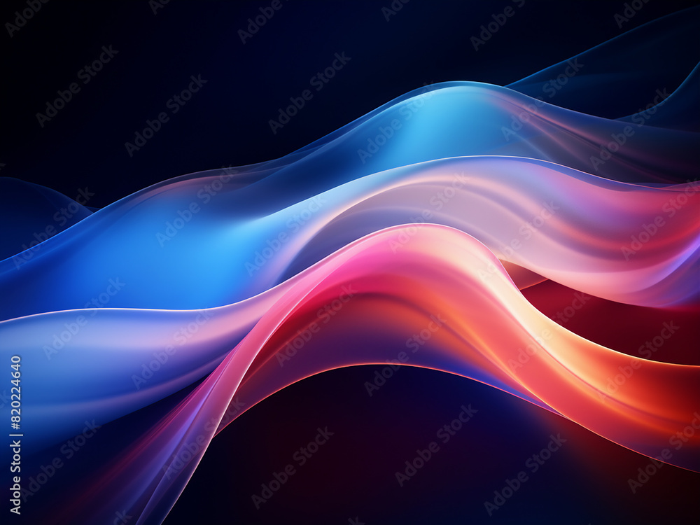 Poster a serene backdrop adorned with subtle, abstract light lines