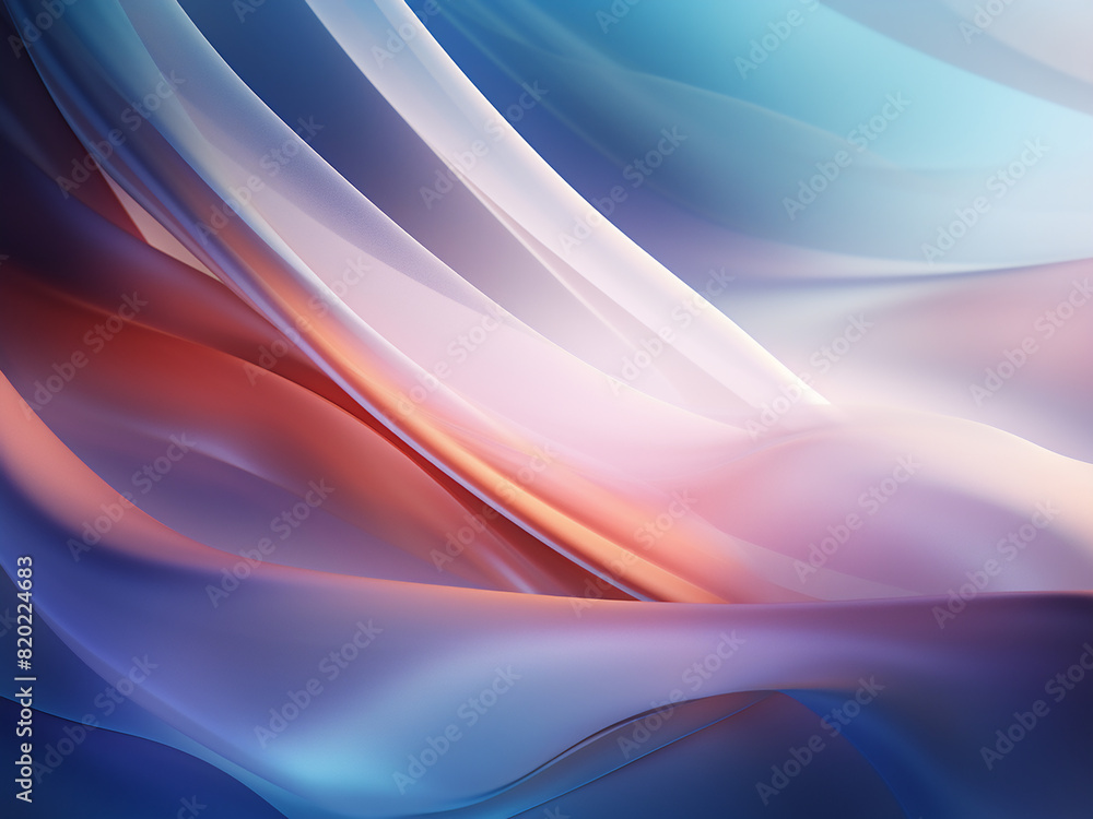 Poster calming backdrop characterized by subtle, abstract light motifs