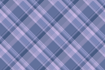 Perfection plaid seamless vector, iconic fabric tartan check. African background texture pattern textile in pastel and blue colors.