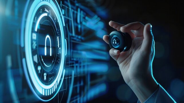 customer service support with communication icon technology concept. call center Business technology button on virtual screen