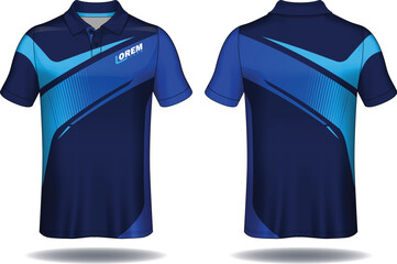 T-shirt polo design, Sport jersey template.
