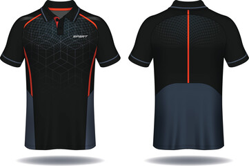T-shirt polo design, Sport jersey template.
