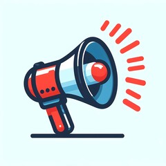 Amplify Your Message: Loudspeaker, Megaphone, and Bullhorn Icons for Broadcasting Concept
