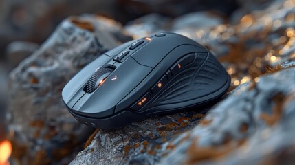 ergonomic mouse design, an ergonomic mouse with well-organized buttons and features boosts productivity and minimizes wrist strain for users