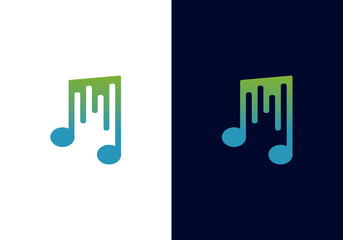 simple musical notes vector
