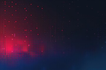 Fototapeta premium Red and dark blue gradient background with a pixel pattern