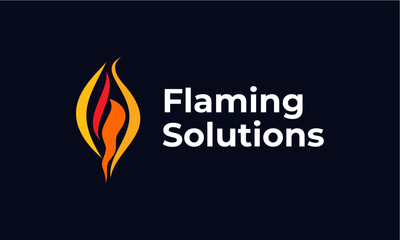 Flaming solutions logo design ideas 