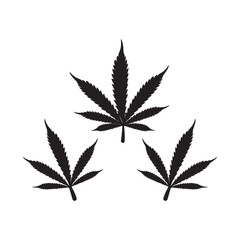 marijuana leaf icon vector illustration design template