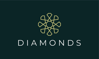 Diamonds jeweler fashion logo design ideas 