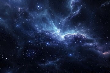 Obraz premium Beautiful galaxy background with stars and planets