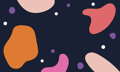 Fototapeta premium Creative background with amorphous shapes.