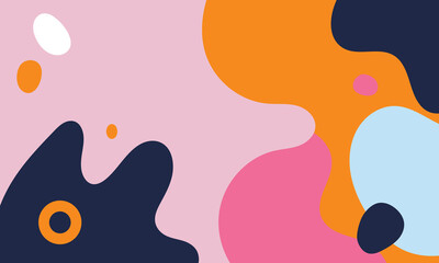 Creative background with amorphous shapes.