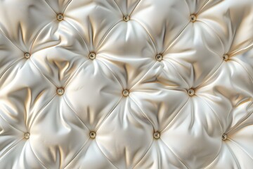Abstract bright white retro vintage sofa leather with pattern design fabric texture background Generative AI

